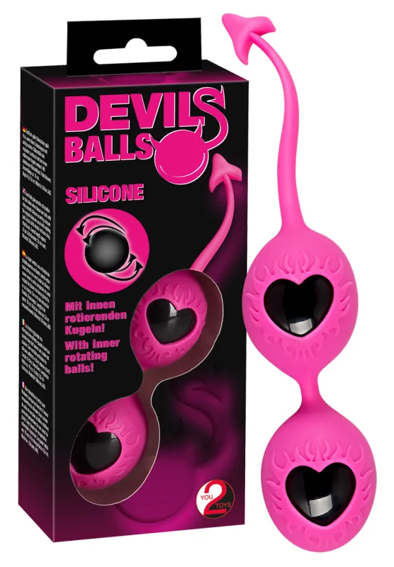 Вагінальні кульки - Devils Balls Black/Pink