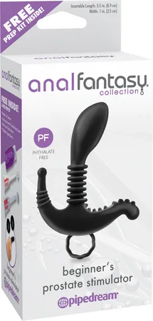 Масажер простати - Anal Fantasy Collection Beginner's Prostate Stimulator, чорний
