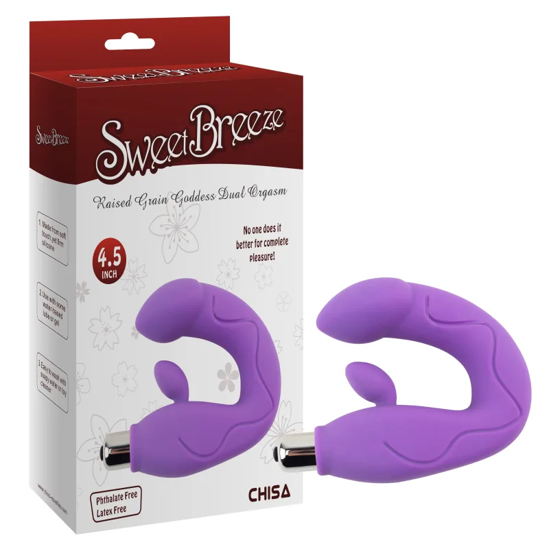 Стимулятор точки G - Raised Grain Goddess Dual Orgasm Purple