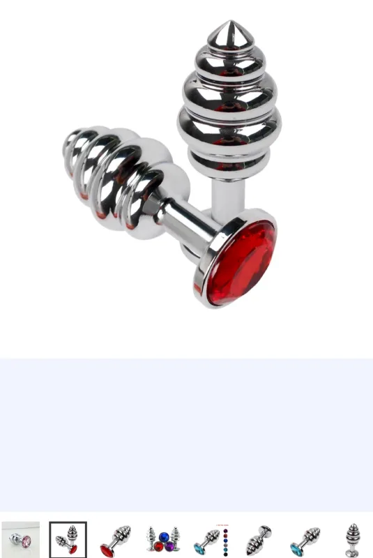 Анальна пробка Swarovski Groove Crystal Plug