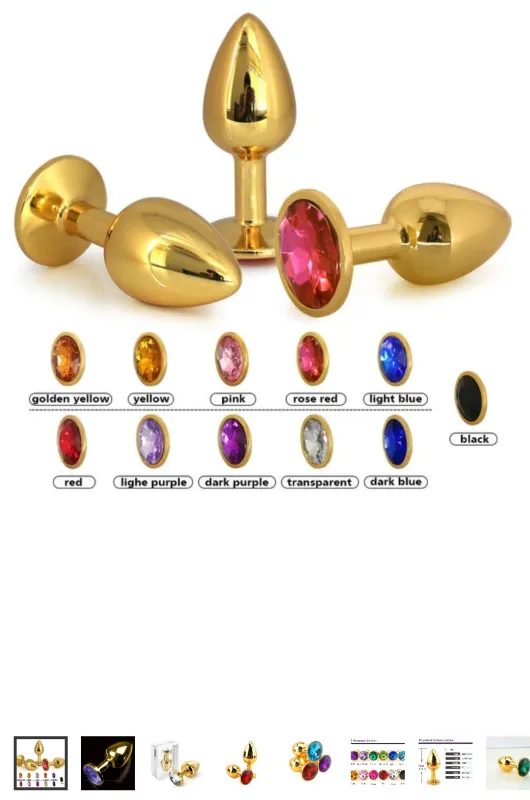 Анальна пробка мала Anni S Gold Crystal