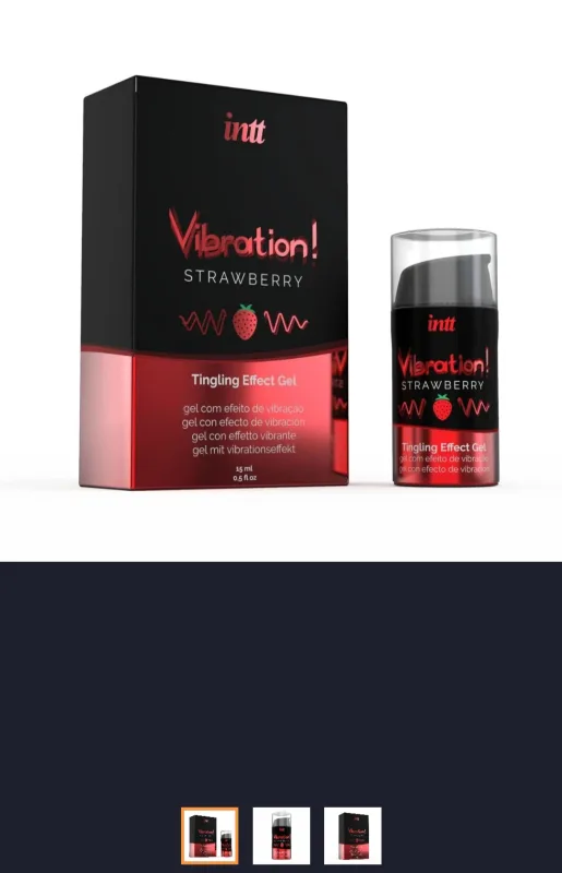 Рідкий вібратор Intt Vibration Strawberry (15 мл)