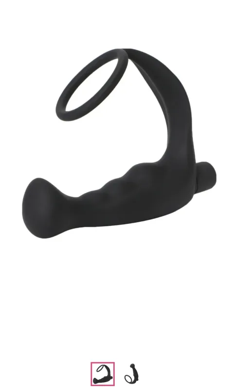 Вібратор Масажер простати з кільцем Luxurious Silicone Anal Plug