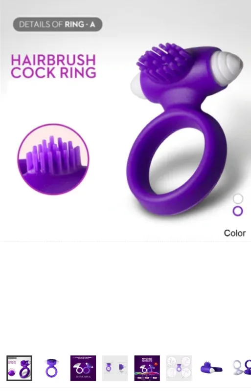 Кільце на пеніс з вібрацією ерекційне King Ring