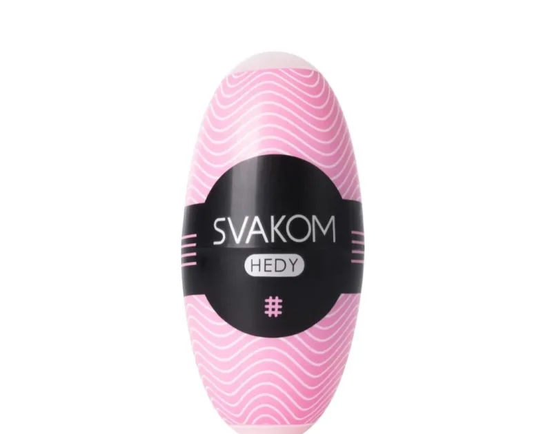 Яйце-мастурбатор Svakom - Hedy Pink, 9,5х4,5 см