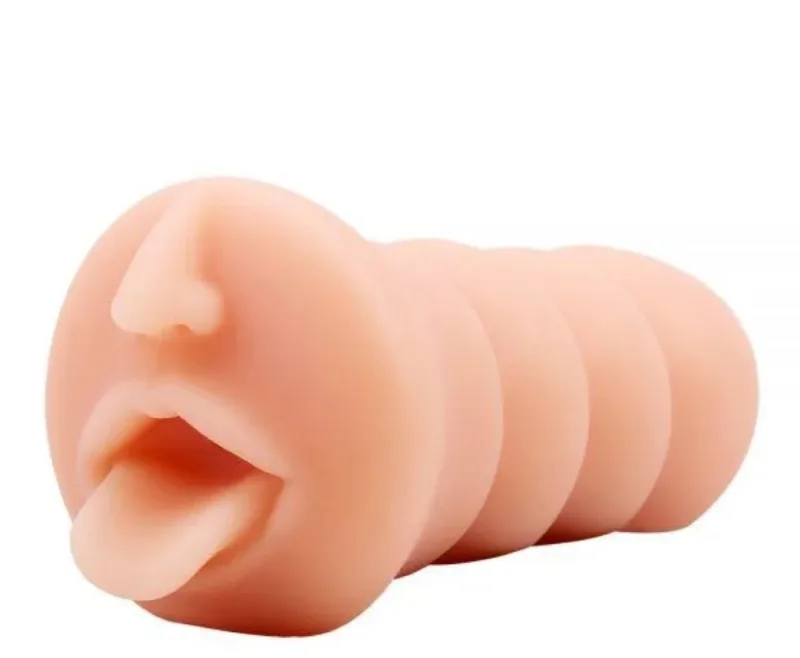 Мастурбатор-ротик з кібершкіри Abby Sensual LIPS/15Х7 см
