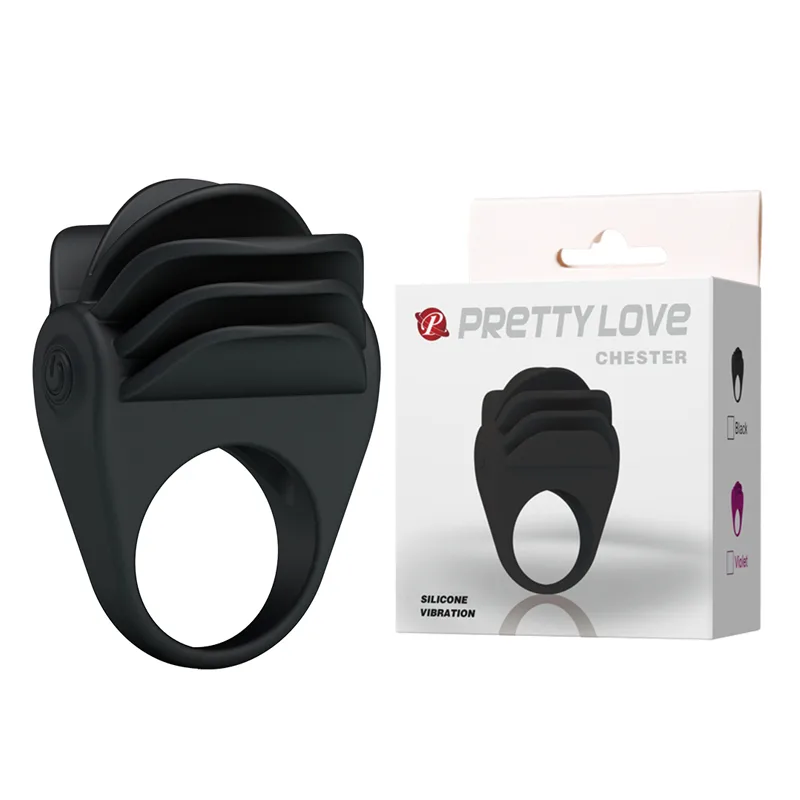 Ерекційне кільце - Chester Silicone Vibrating Cock Ring