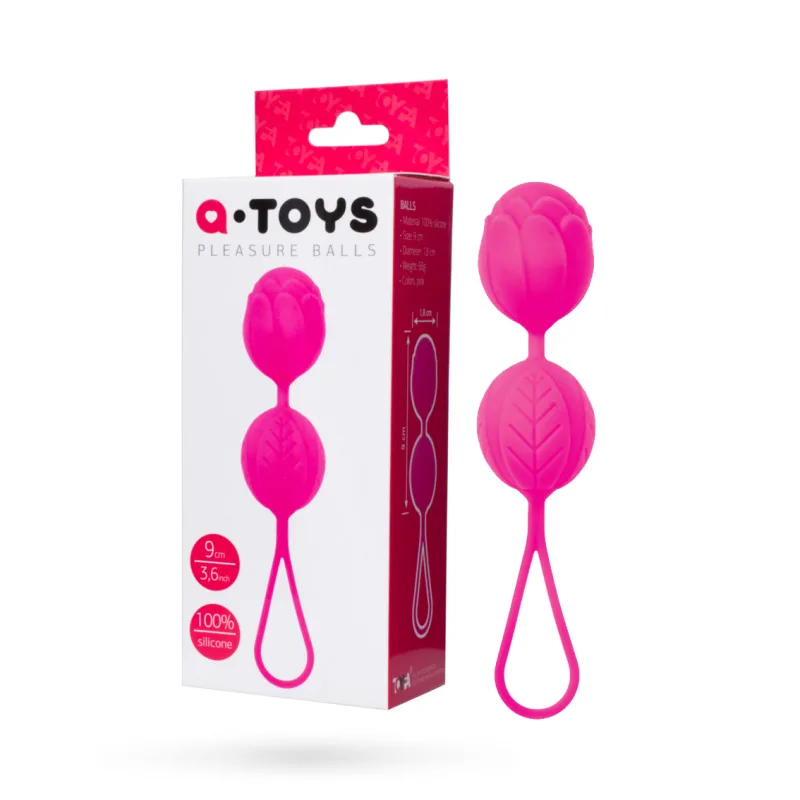 Вагінальні кульки Toyfa A-Toys, силікон, рожевий, Ø 3,5 см
