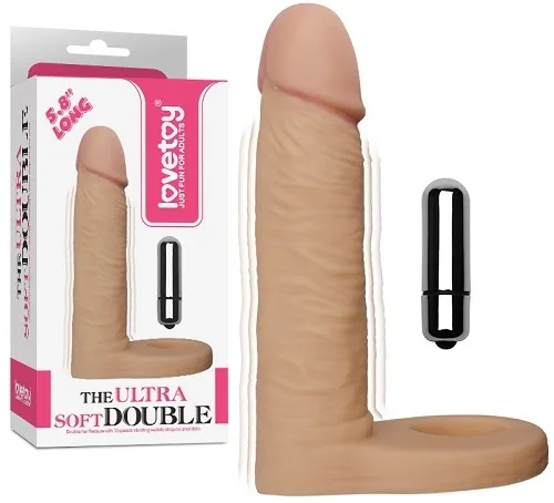 Насадка для подвійного проникнення - The Ultra Soft Double Vibrating 5.8"