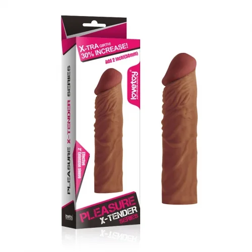 Насадка на пеніс - Pleasure X-Tender Penis Sleeve Brown