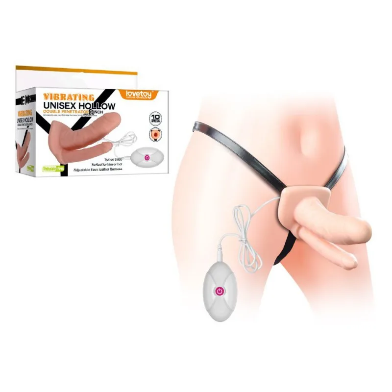 Страпон - Vibrating Unisex Hollow Strap On