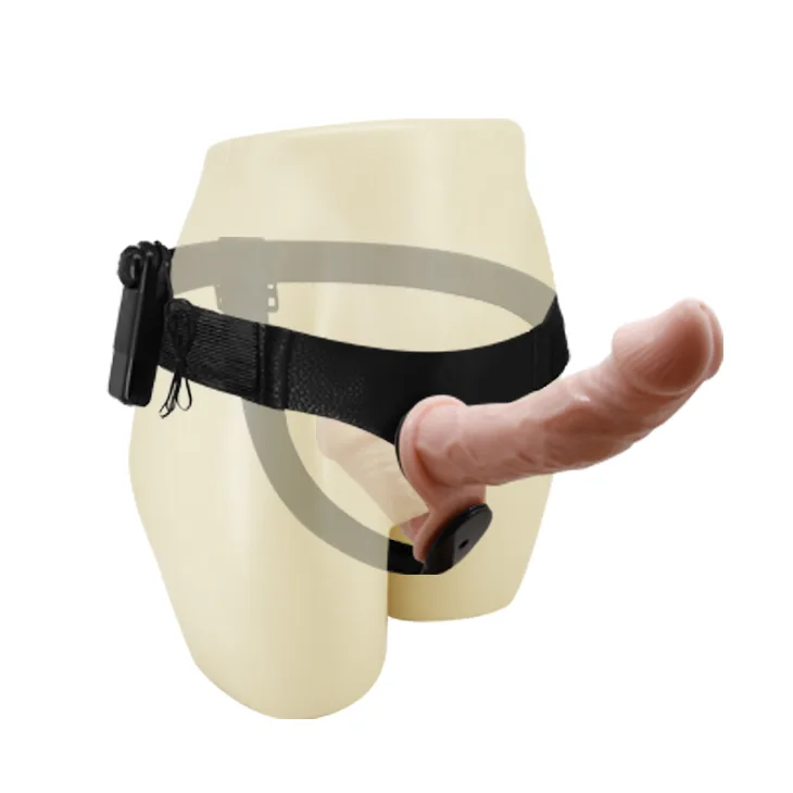 Страпон - Ultra Passionate Harness Dual Vibration Flesh