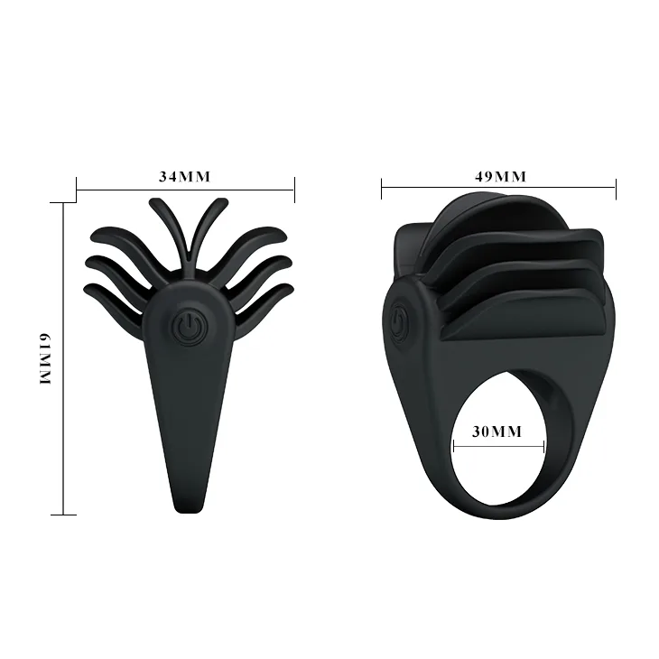 Ерекційне кільце - Chester Silicone Vibrating Cock Ring