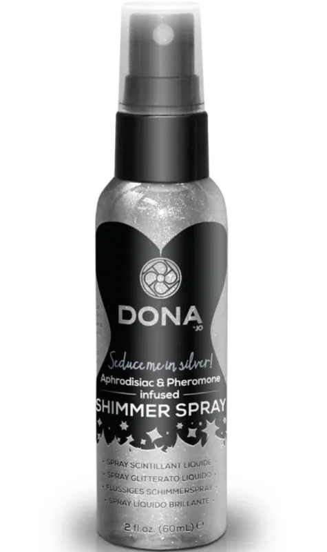 Спрей для тіла з блискітками Dona Shimmer Spray Silver, 60 мл