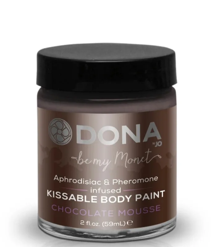 Їстівна фарба для тіла Dona Kissable Body Paint - Chocolate Mousse, шоколад, 60 мл.