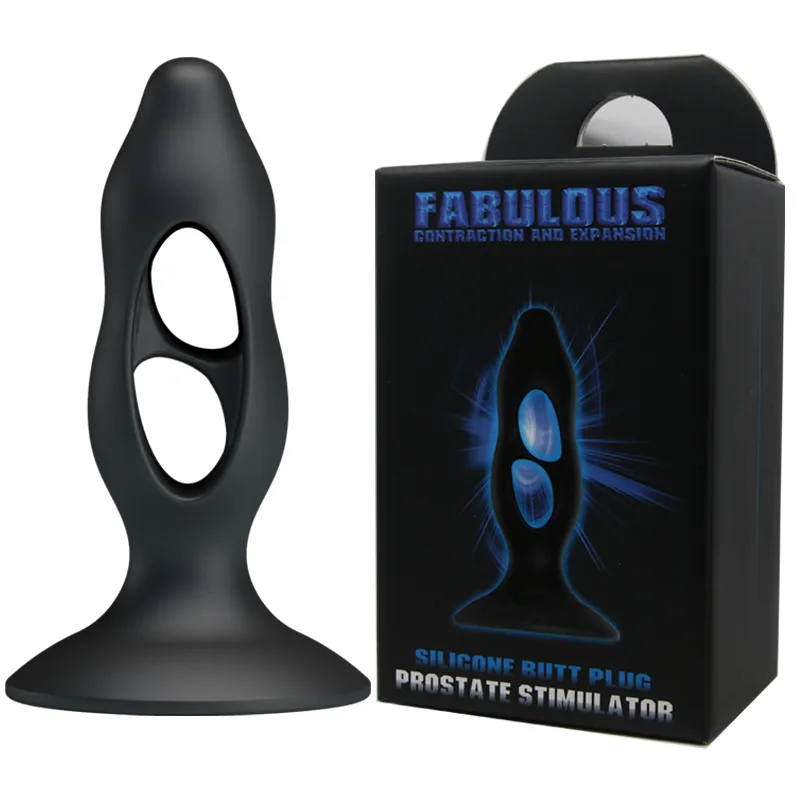 Стимулятор простати - Silicone Butt Plug, Tension Exerciser Black