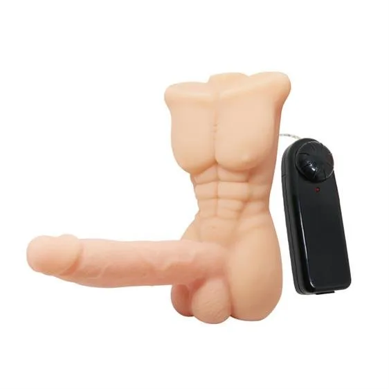 Вібратор - Temptation Bigger Man Vibrating Dildo Flesh