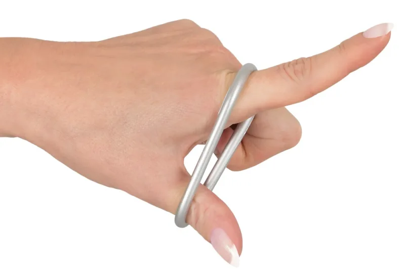 Набір ерекційних кілець - Metallic Silicone Cock Ring Set