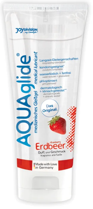 Лубрикант - AQUAglide Strawberry (полуниця), 100 мл