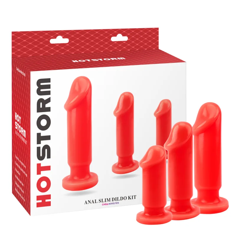 Набір анальних пробок - HotStorm Anal Slim Dildo Kit