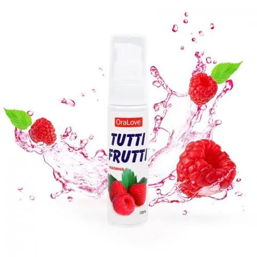 Їстівна змазка TUTTI-FRUTTI МАЛИНА серії OraLove 30 г