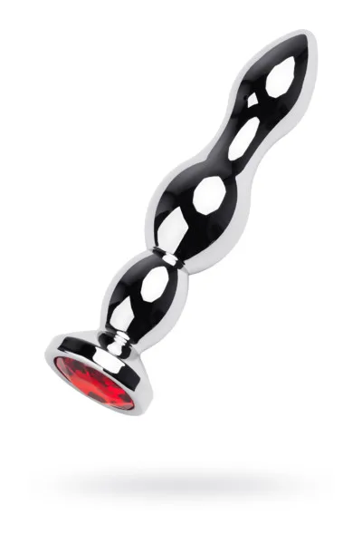 Silver anal plug TOYFA Metal= 12,2 cm, diameter 2-2,5 cm, weight 14