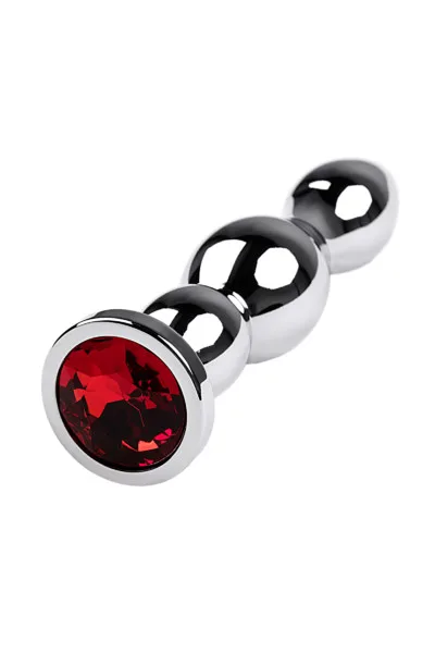 Silver anal plug TOYFA Metal= 12,2 cm, diameter 2-2,5 cm, weight 14