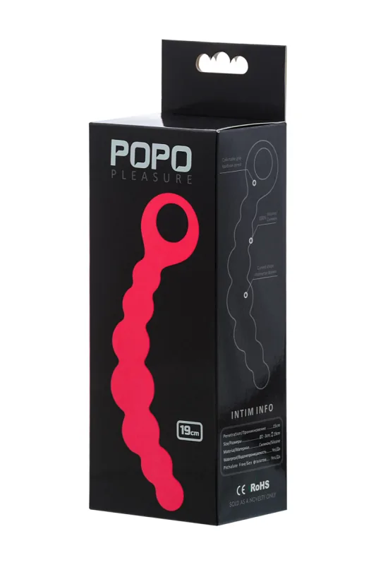 Анальний стимулятор Toyfa Popo Pleasure, 19 см