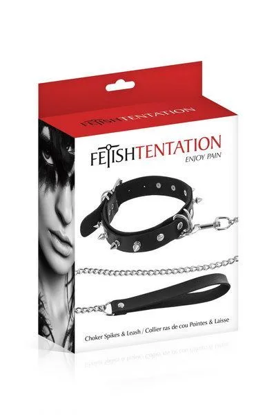 Нашийник з повідцем Fetish Tentation