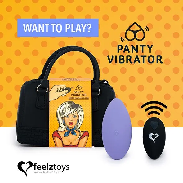 Вібратор у трусики FeelzToys з пультом ДК, 6 режимів