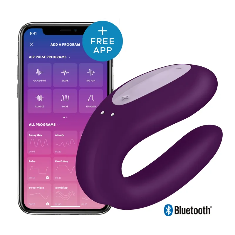 Вібратор для пар Satisfyer Double Joy Black