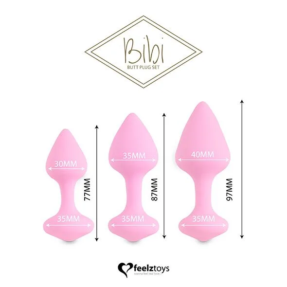 Набір силіконових анальних пробок -Set 3 pcs