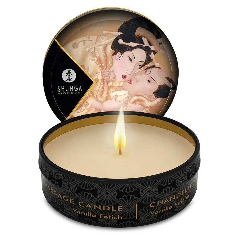Масажна свічка Shunga Candle - Vanilla Fetish (30 мл) з афродизіаками