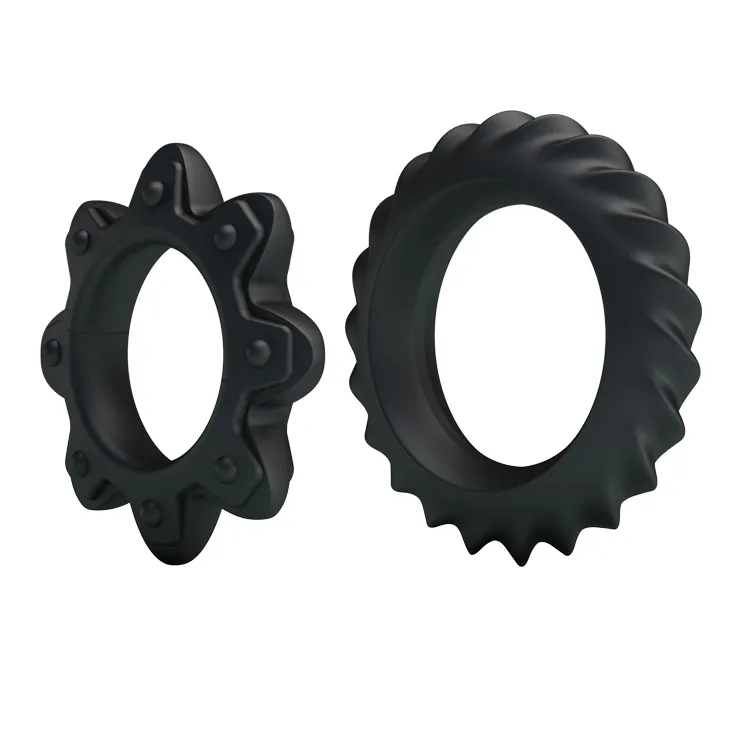 Ерекційні кільця - Ring Flowering Black, 2 шт.