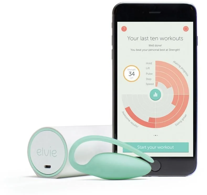 Преміумтренажер Кегеля Elvie Exercise Tracker, індукційна зарядка, PRO-додаток