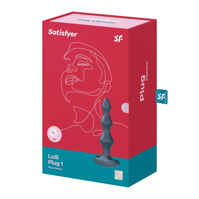 Анальный стимулятор-бусины с двумя моторами Satisfyer Lolli-Plug