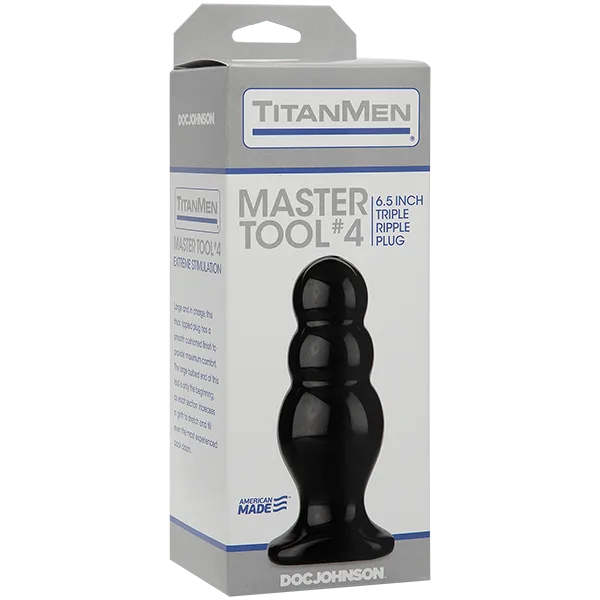 Анальний стимулятор Doc Johnson Titanmen Tools - Master, діаметр 6,6см