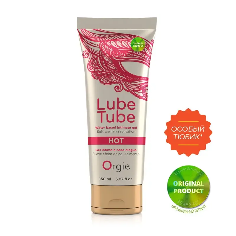 Зігрівальна змазка для сексу "LUBE TUBE HOT" Orgie