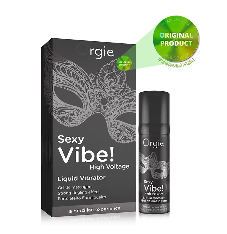 Рідкий вібратор «SEXY VIBE», 15 мл Інтенсивність вібрації: сильна Orgie