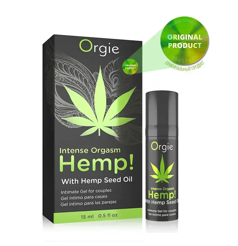 Підсилювач оргазму "Intense Orgasm Hemp" з олією канабісу Orgie