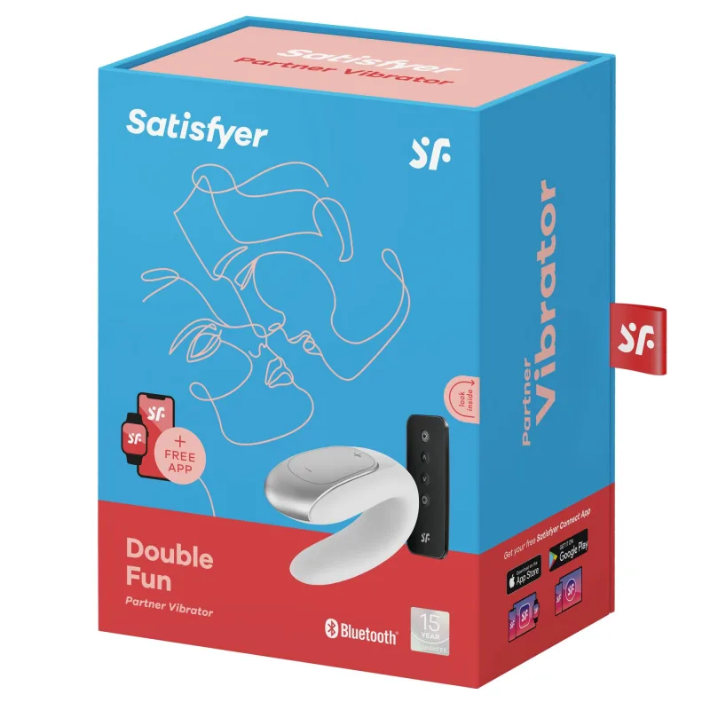 Смарт-вібратор для пар Satisfyer Double Fun (White) з пультом д/к
