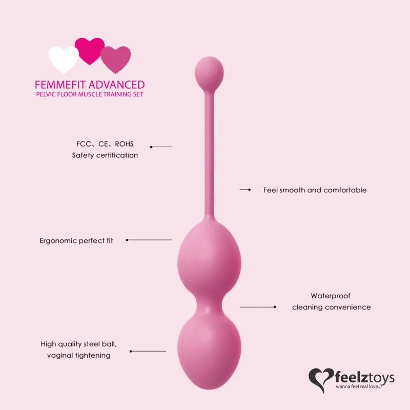 Набір вагінальних кульок для просунутих FeelzToys - FemmeFit Advanced