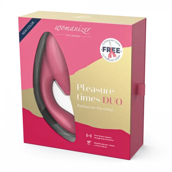 Інноваційний безконтактний стимулятор Womanizer Duo Raspberry