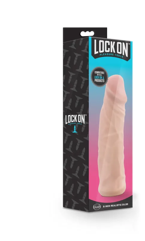Реалістична насадка LOCK ON 8INCH REALISTIC