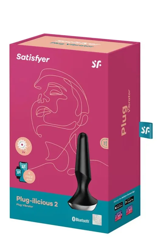 Анальна пробка з функцією керування смартфоном SATISFYER PLUG-ILICIOUS