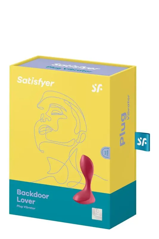 Анатомічна анальна пробка з вібрацією Satisfyer Backdoor Lover Red