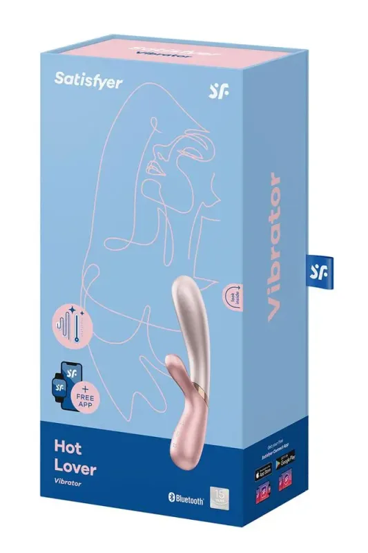 Подвійний смарт вібратор з функцією нагріву Satisfyer Hot Lover Pink