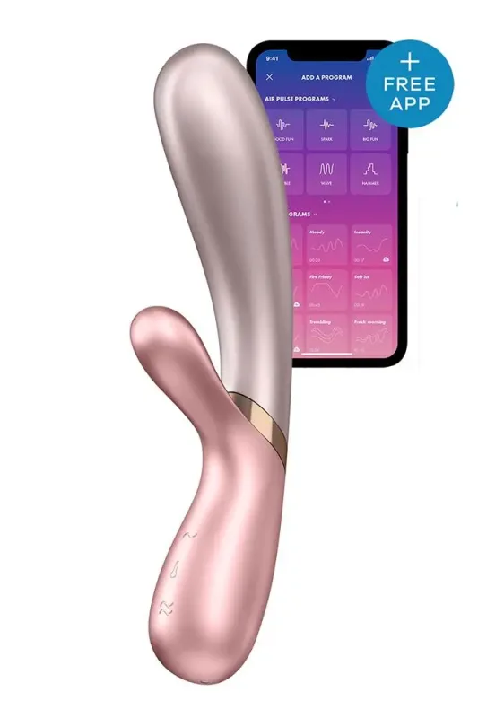 Подвійний смарт вібратор з функцією нагріву Satisfyer Hot Lover Pink
