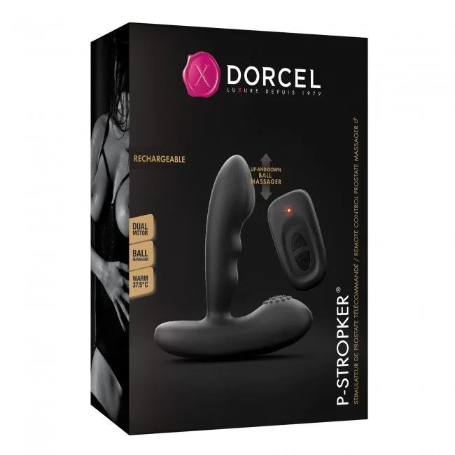 Масажери простати Dorcel P-Stroker з пультом ДК, підігрівом і точковим масажем, два мотори