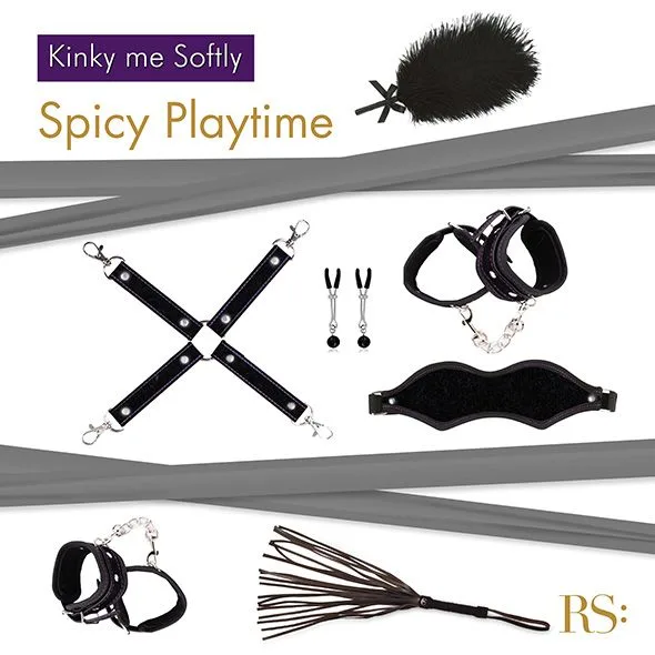Подарунковий набір для BDSM RIANNE S - Kinky Me Softly Black: 8 предметів для задоволення